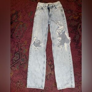 PacSun Ripped Jeans - Light Blue